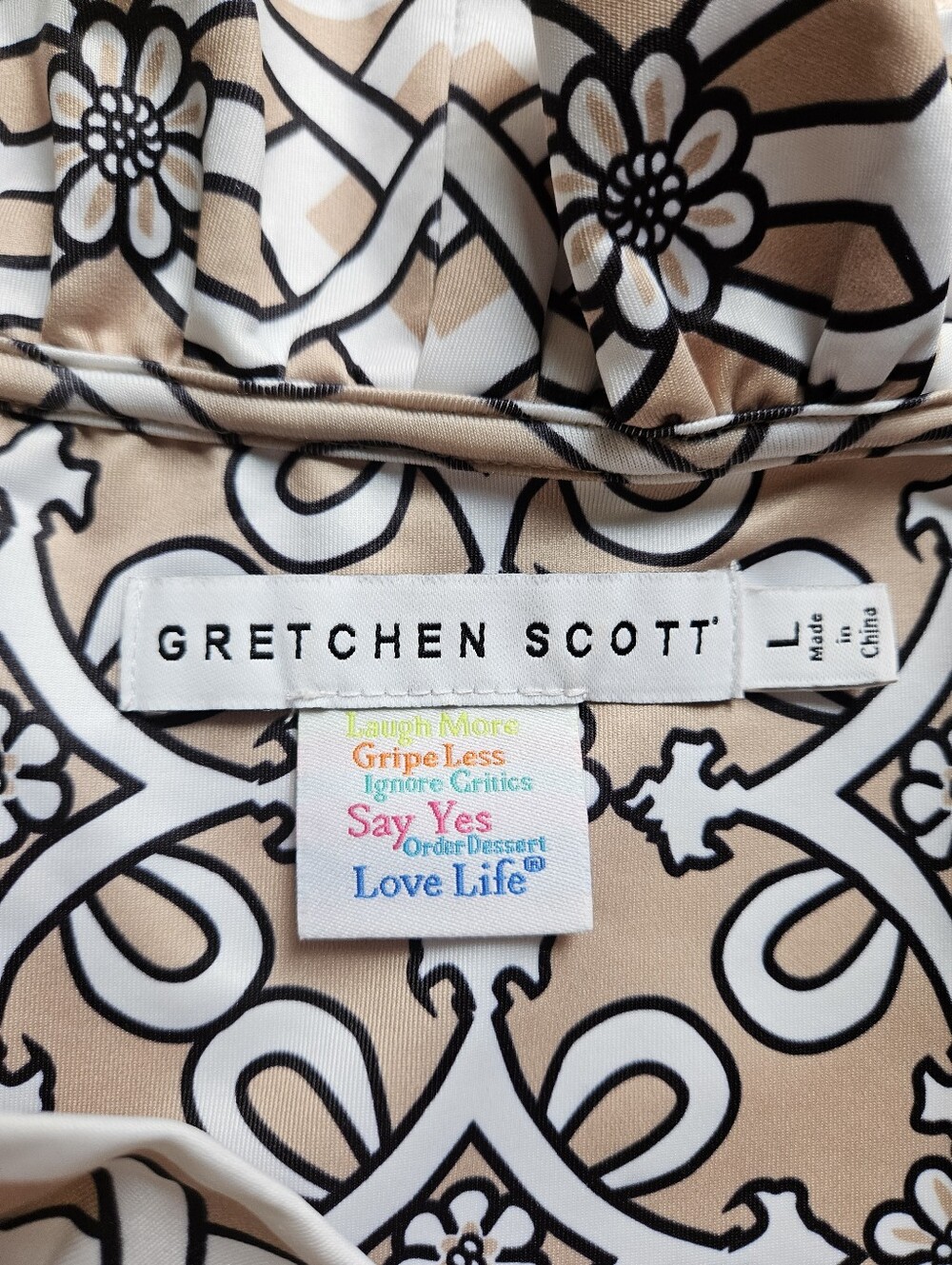 Gretchen Scott Jersey Ruffneck Dress In Piazza Print - Picture 8 of 15